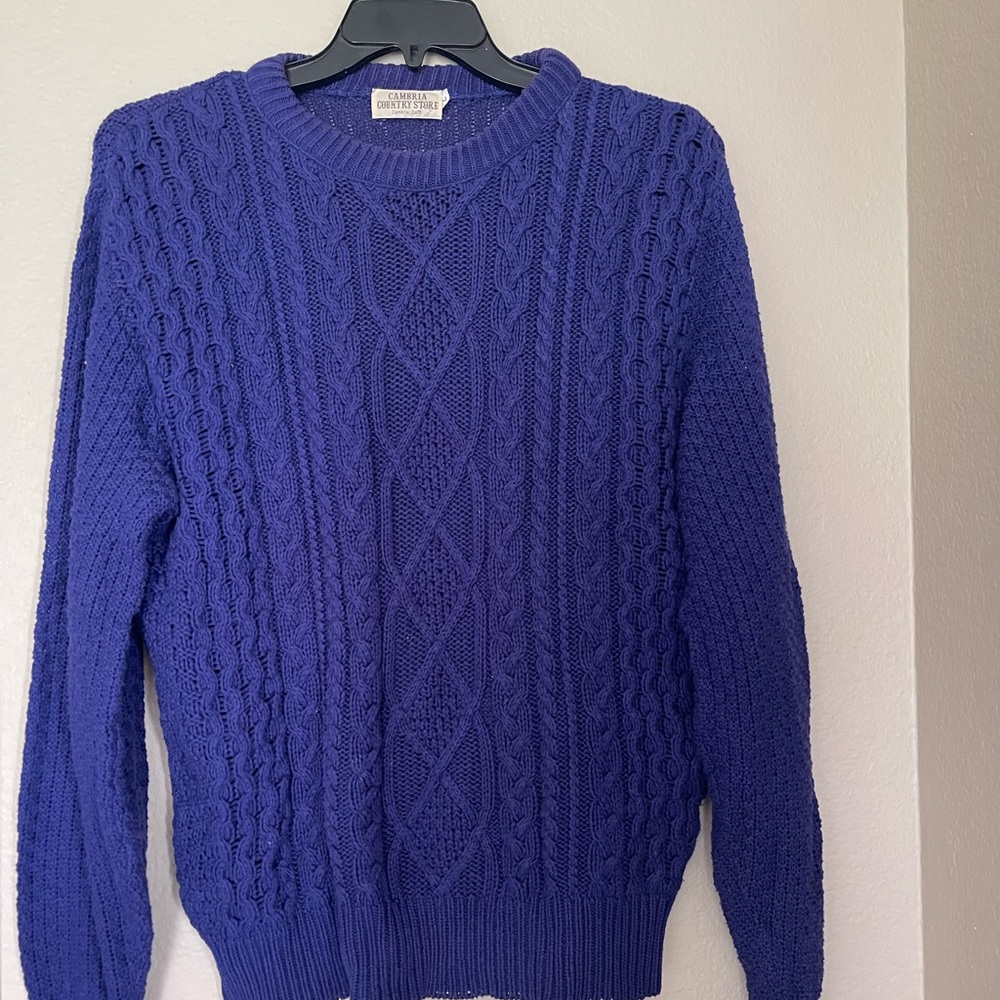 Cambria Country Store Blue Sweater